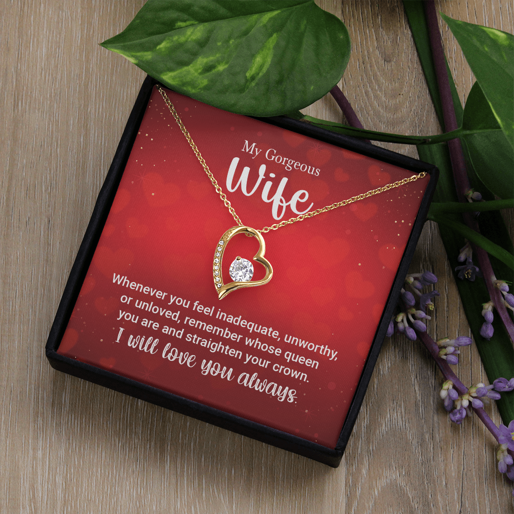 To My Wife Necklace – Forever Love Gift for Her