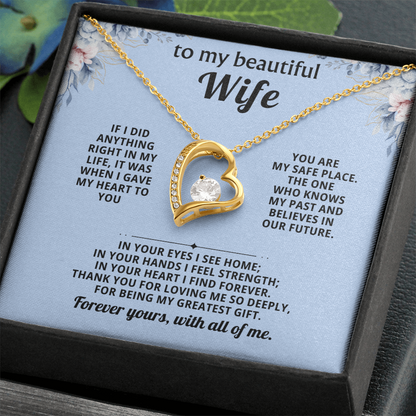 Gift for Wife – Forever Love Necklace Anniversary Gift