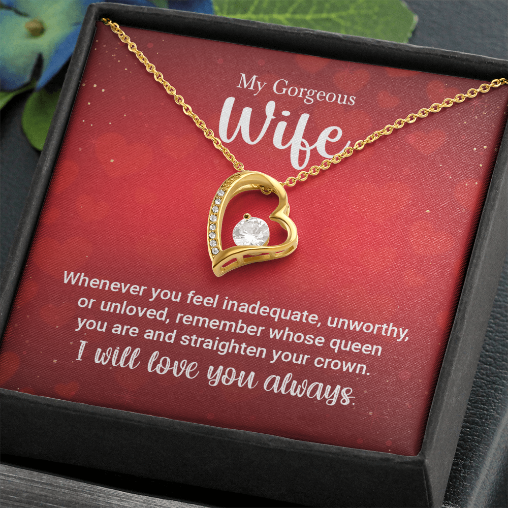 To My Wife Necklace – Forever Love Gift for Her