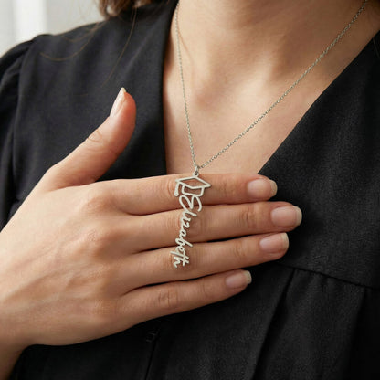 Gift for Daughter - Graduation Name Necklace
