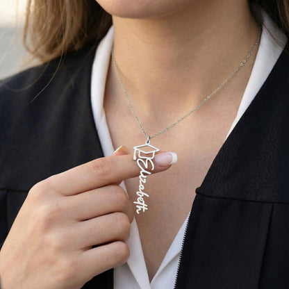 To My Daughter Graduation Gift – Custom Name Necklace