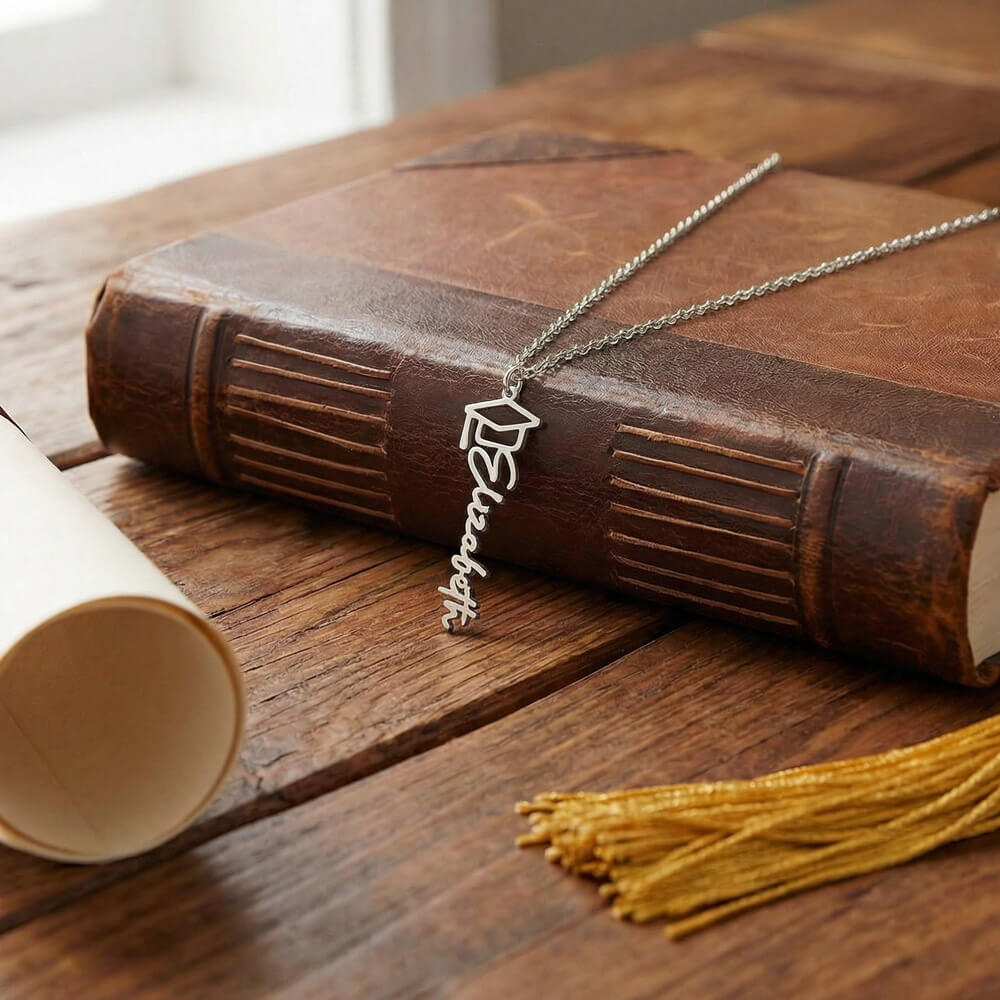 Gift for Daughter - Graduation Name Necklace