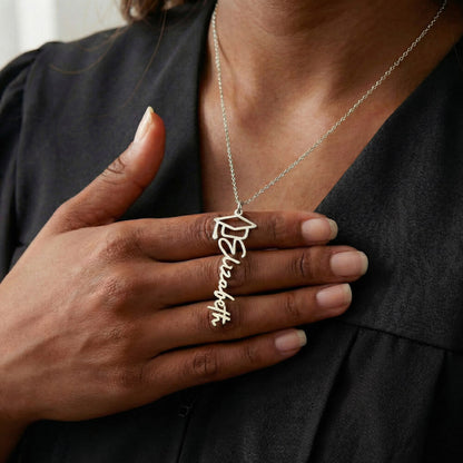 Gift for Daughter - Graduation Name Necklace