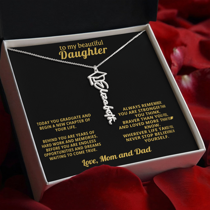 Graduation Gift for Daughter – Personalized Name Necklace