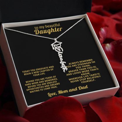 Graduation Gift for Daughter – Personalized Name Necklace