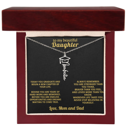 Graduation Gift for Daughter – Personalized Name Necklace