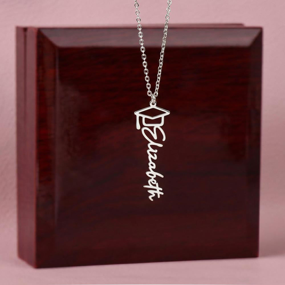 Gift for Daughter - Graduation Name Necklace