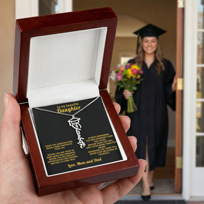 Graduation Gift for Daughter – Personalized Name Necklace