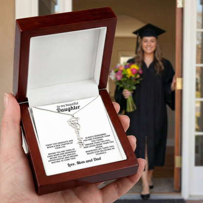 Personalized Graduation Necklace for Daughter – Name Gift