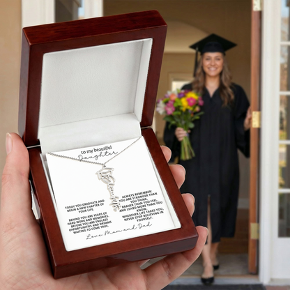 Gift for Daughter - Graduation Name Necklace