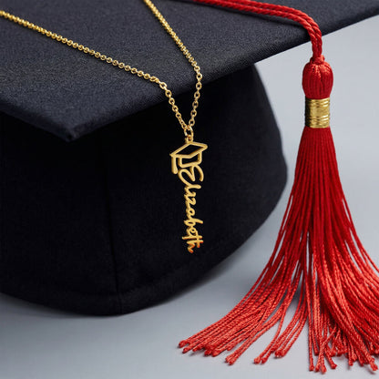 Gift for Daughter - Graduation Name Necklace