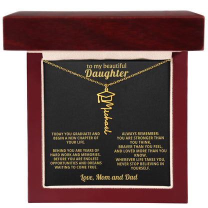 Graduation Gift for Daughter – Personalized Name Necklace